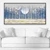 Winter Moon Canvas Art 20 x 10in / Canvas Clock Canvas