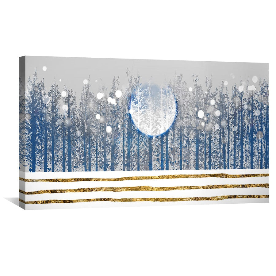 Winter Moon Canvas Art Clock Canvas