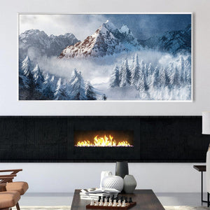 Winter's Majesty Canvas Art Clock Canvas