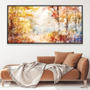 Woodland Glow Canvas Art 20 x 10in / Canvas Clock Canvas