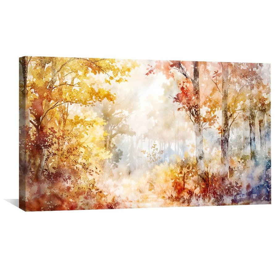 Woodland Glow Canvas Art Clock Canvas