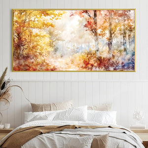 Woodland Glow Canvas Art Clock Canvas