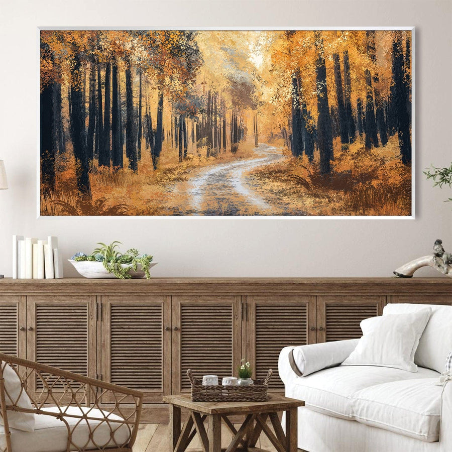 Woodland Trail Canvas Art Clock Canvas