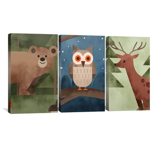 Woodland Wonders Canvas Art Clock Canvas