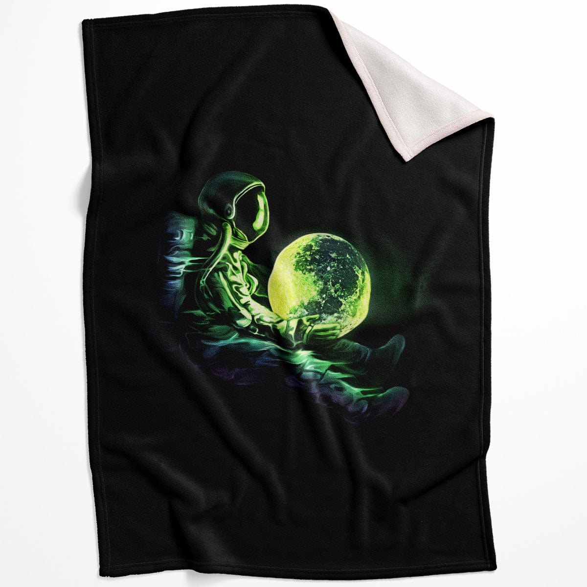 World In Your Hands Blanket Blanket 75 x 100cm Clock Canvas