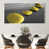Yellow Serenity Canvas Art Clock Canvas