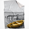 Yellow Splash C Blanket Blanket 75 x 100cm Clock Canvas