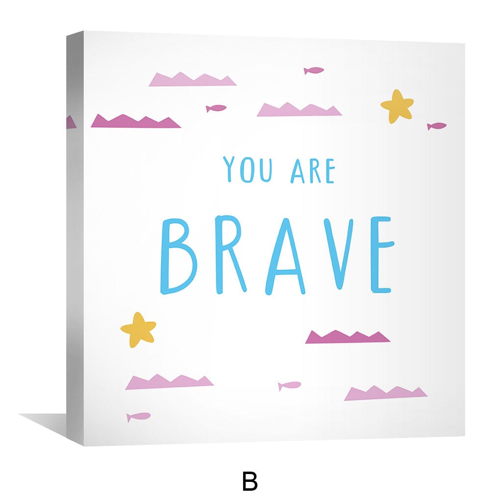 You are enough Canvas Art Clock Canvas
