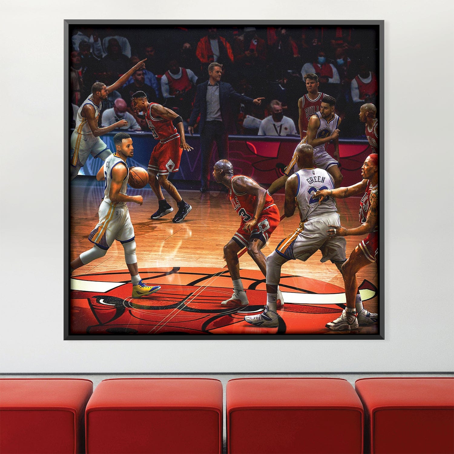 96 Bulls vs 17 Warriors Canvas product thumbnail