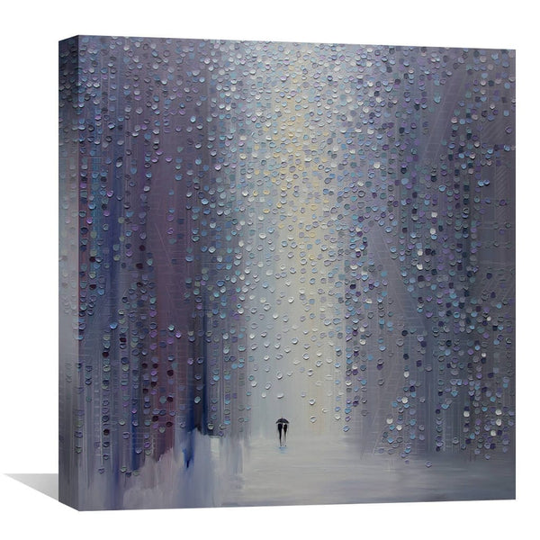 A Rainy Haze Canvas Art 30 x 30cm / Unframed Canvas Print Clock Canvas
