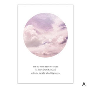 Above the Clouds Canvas Art A / 40 x 50cm / No Board - Canvas Print Only Clock Canvas