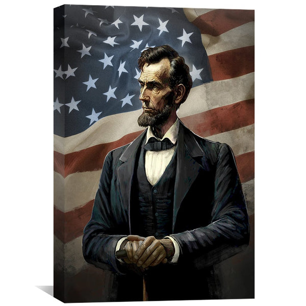 Abraham Lincoln Canvas Art Clock Canvas