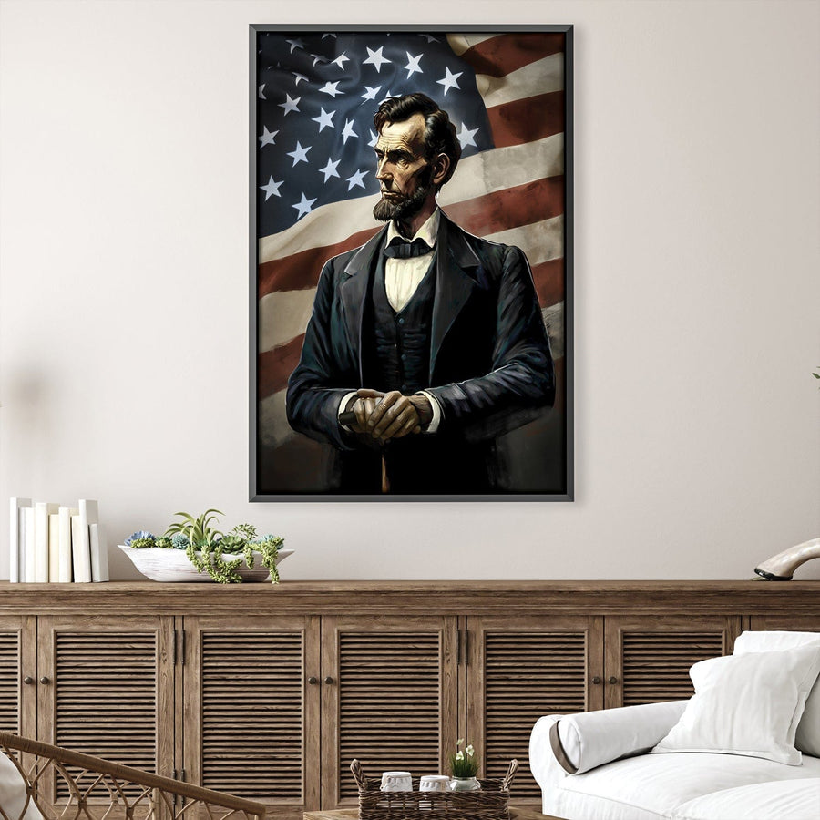 Abraham Lincoln Canvas Art Clock Canvas