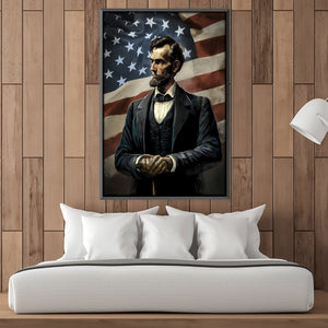 Abraham Lincoln Canvas Art Clock Canvas