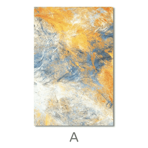 Abstract Blue Canvas Art A / 40 x 60cm / No Board - Canvas Print Only Clock Canvas