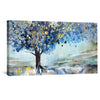 Abstract Cedar Canvas Art Clock Canvas