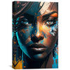 Abstract Gaze Canvas Art Clock Canvas