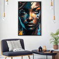 Abstract Gaze Canvas Art Clock Canvas