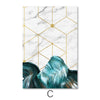 Abstract Geo Canvas Art C / 40 x 60cm / Unframed Canvas Print Clock Canvas