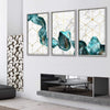 Abstract Geo Canvas Art Clock Canvas