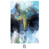 Abstract Glacial Canvas Art B / 40 x 60cm / Unframed Canvas Print Clock Canvas