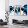 Abstract Glacial Canvas Art Clock Canvas