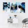 Abstract Glacial Canvas Art Clock Canvas