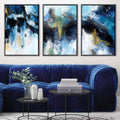 Abstract Glacial Canvas Art Clock Canvas