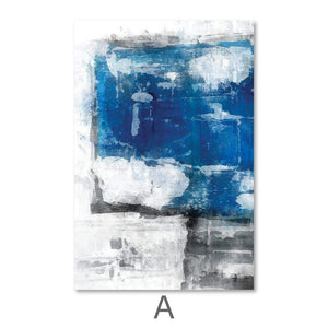 Abstract Iceberg Canvas Art A / 40 x 50cm / No Board - Canvas Print Only Clock Canvas