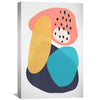 Abstract Minimalist Shapes 2 Canvas Art Clock Canvas