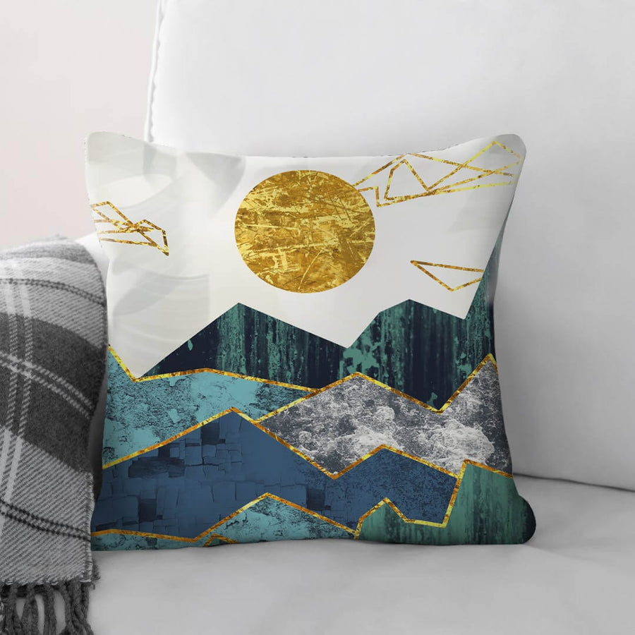 Abstract Mountain A Cushion Cushion Cushion Square Clock Canvas