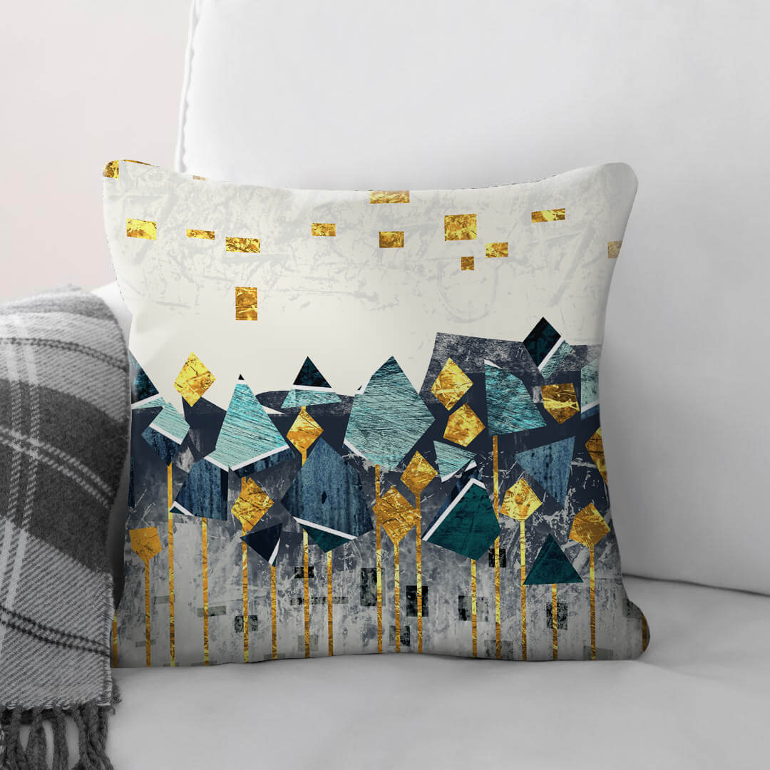 Abstract Mountain B Cushion Cushion Cushion Square Clock Canvas