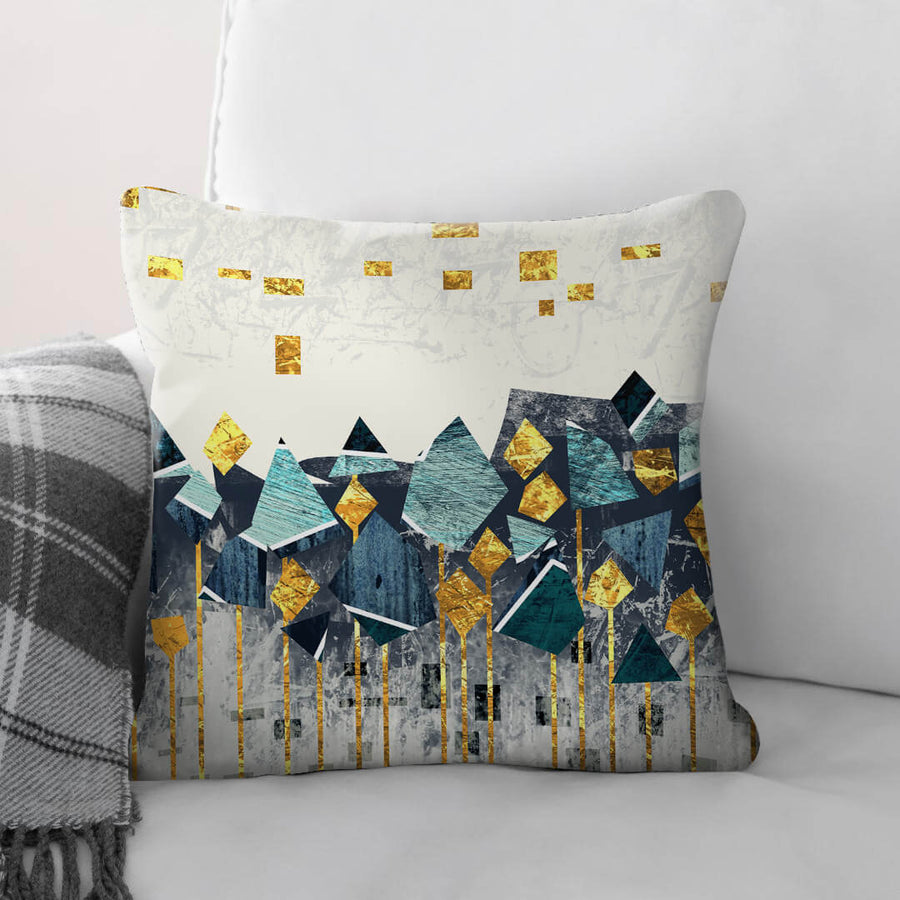Abstract Mountain B Cushion Cushion Cushion Square Clock Canvas