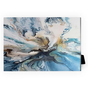 Abstract Oceanic Desktop Canvas Desktop Canvas 18 x 13cm Clock Canvas