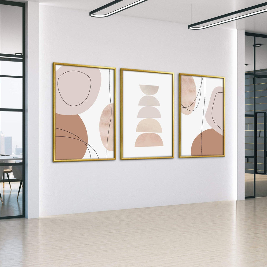 Abstract Pastels Canvas Art Clock Canvas