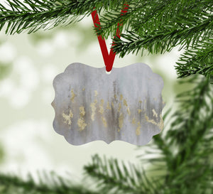 Abstract Portrayed Ornament Christmas Ornament Victorian 10.8 x 8cm Clock Canvas