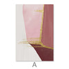 Abstract Rouge Canvas Art A / 40 x 50cm / Unframed Canvas Print Clock Canvas
