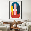 Abstract shapes III Canvas Art Clock Canvas