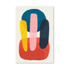 Abstract shapes III Canvas Art Clock Canvas