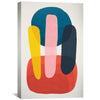 Abstract shapes III Canvas Art 30 x 45cm / Unframed Canvas Print Clock Canvas