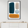 Abstract shapes VII Canvas Art Clock Canvas