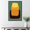 Abstract shapes VIII Canvas Art Clock Canvas