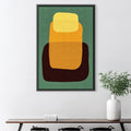 Abstract shapes VIII Canvas Art Clock Canvas