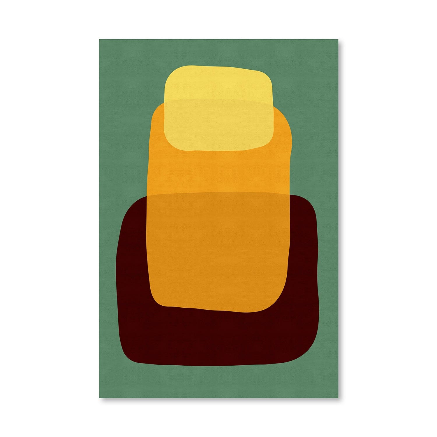 Abstract shapes VIII Canvas Art Clock Canvas
