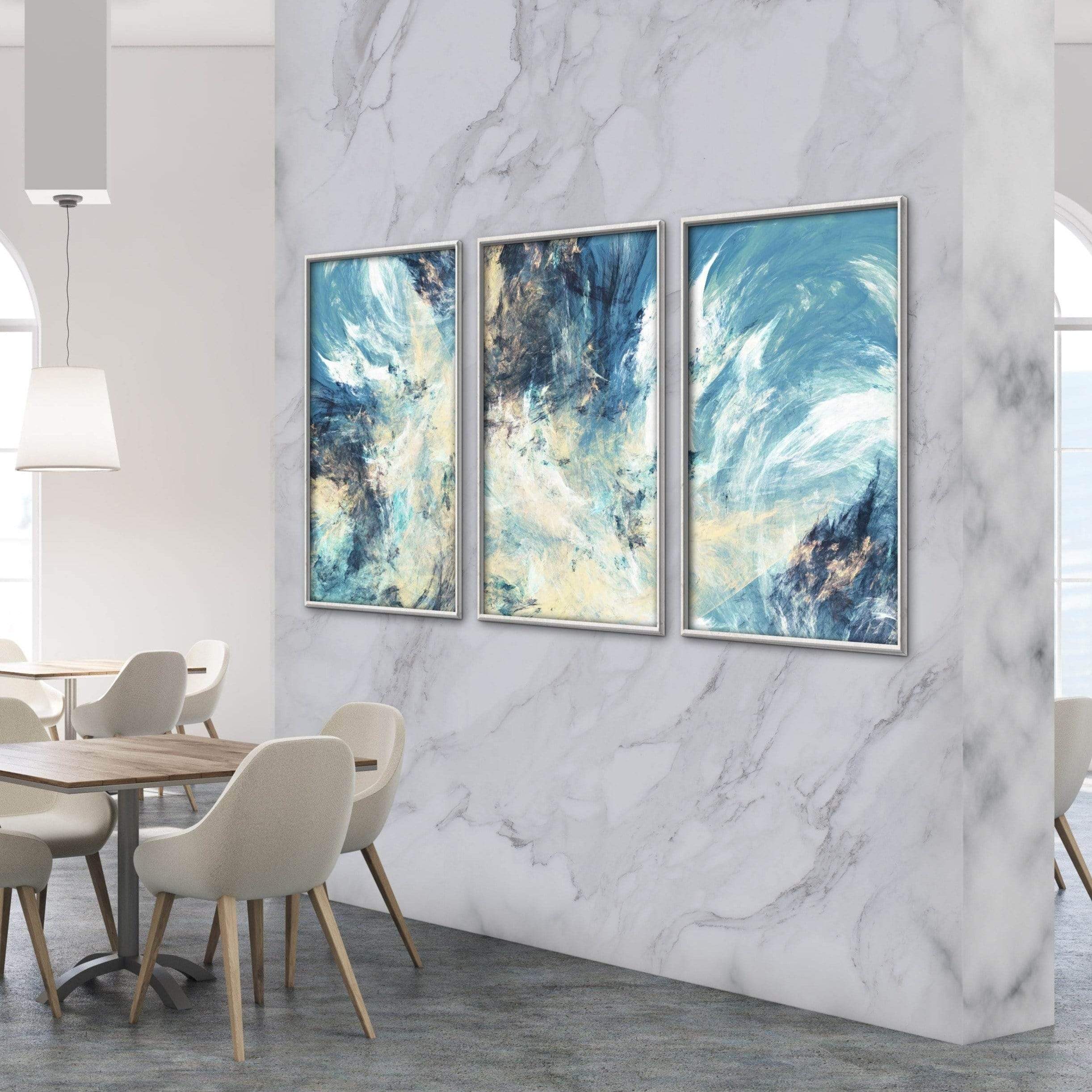 Abstract Skies Canvas Art Clock Canvas