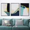Abstract Streaks Canvas Art Clock Canvas