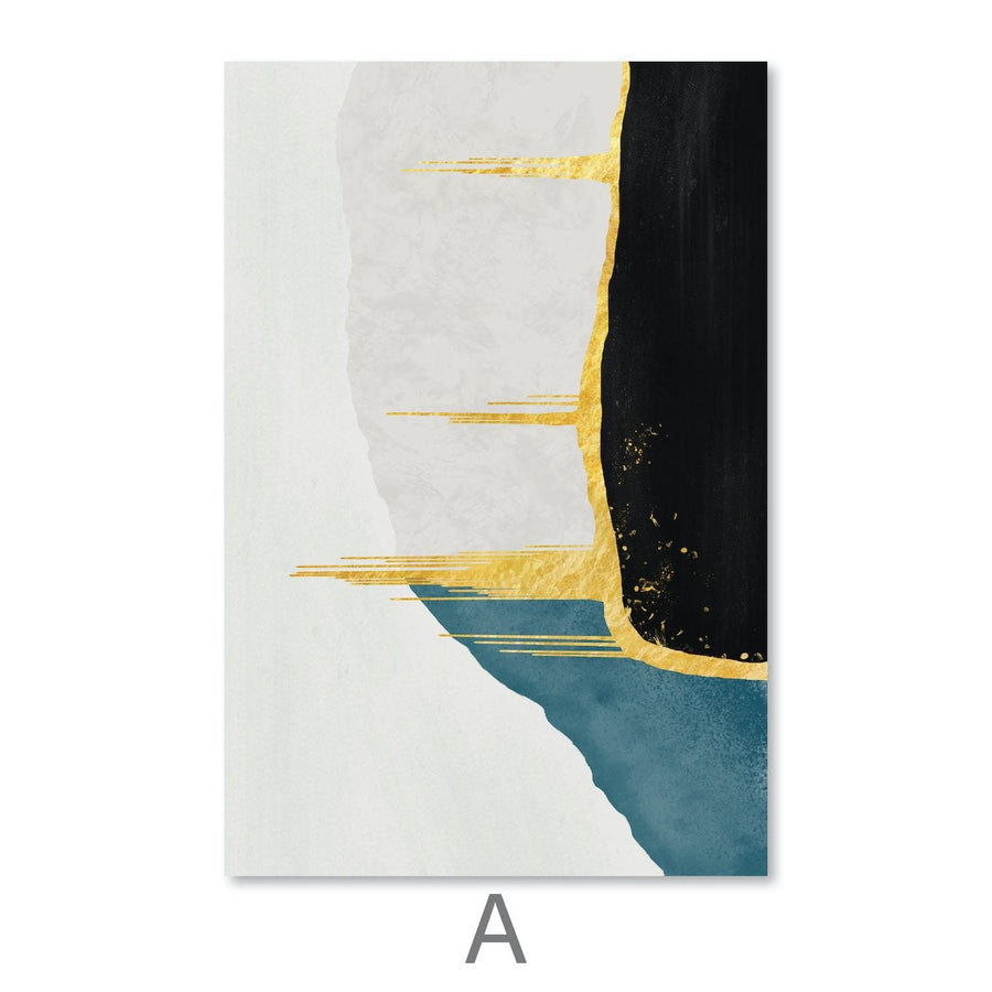 Abstract Streaks Canvas Art Clock Canvas