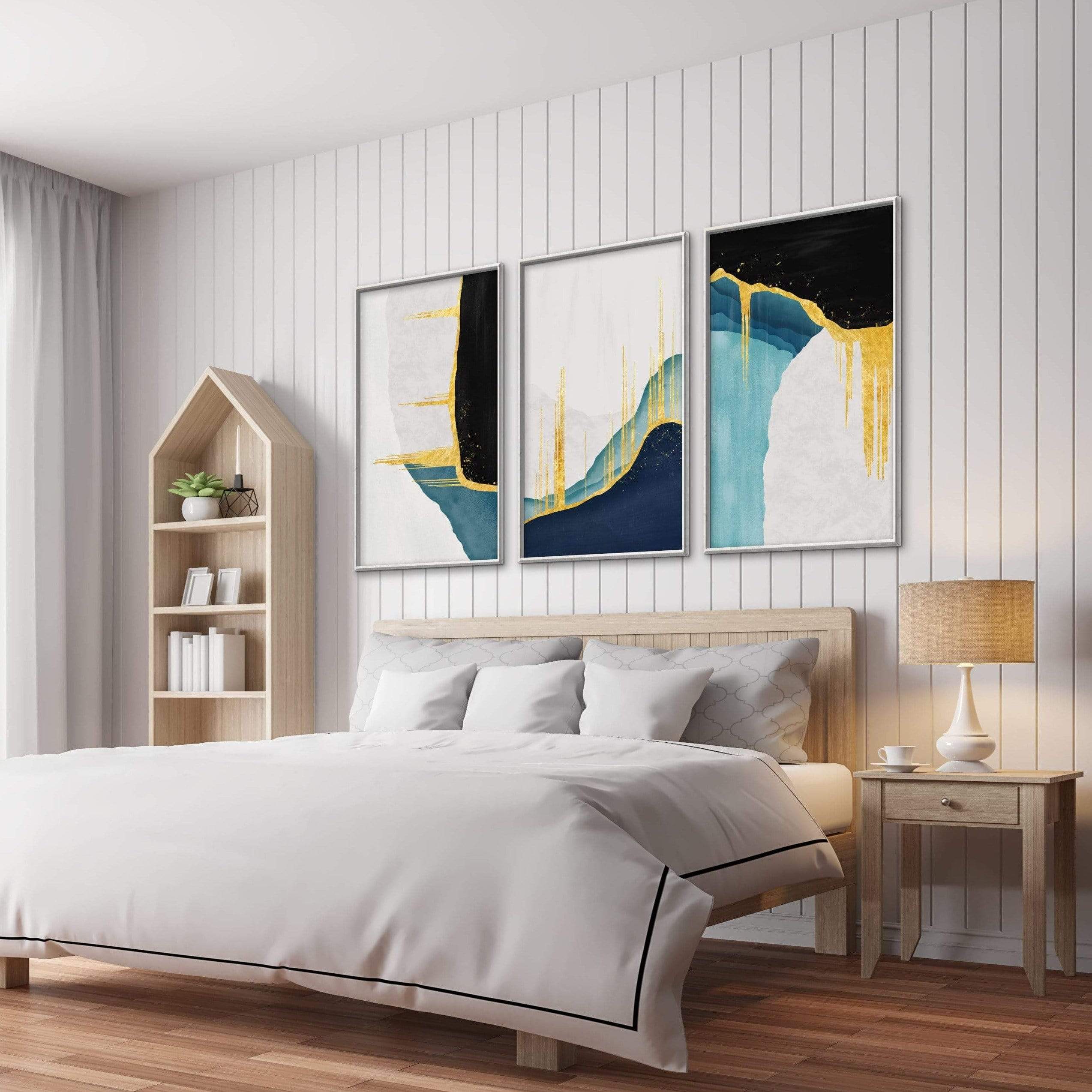 Abstract Streaks Canvas Art Clock Canvas
