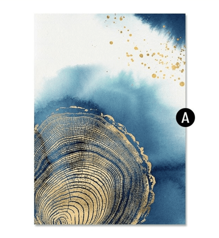 Abstract Stump Canvas Art A / 40 x 60cm / Unframed Canvas Print Clock Canvas