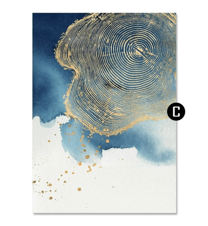 Abstract Stump Canvas Art C / 40 x 60cm / Unframed Canvas Print Clock Canvas